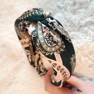 Anthropologie Knotted Green Spring/Summer Headband